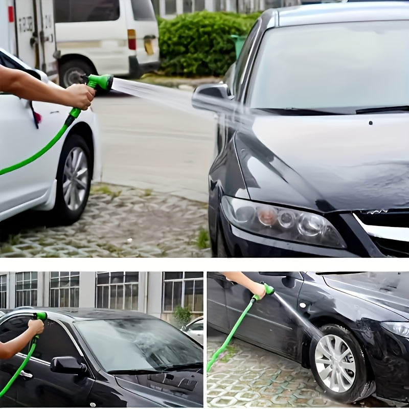 Expandable Garden Hose With Spray Gun, 7.62-30.48m, Multi-Functional Outdoor Cleaning