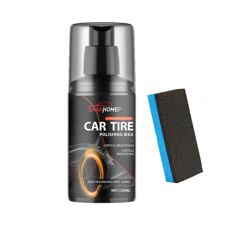 Cera de brillo para neumáticos de coche, protección duradera, realzador de brillo para piezas de plástico