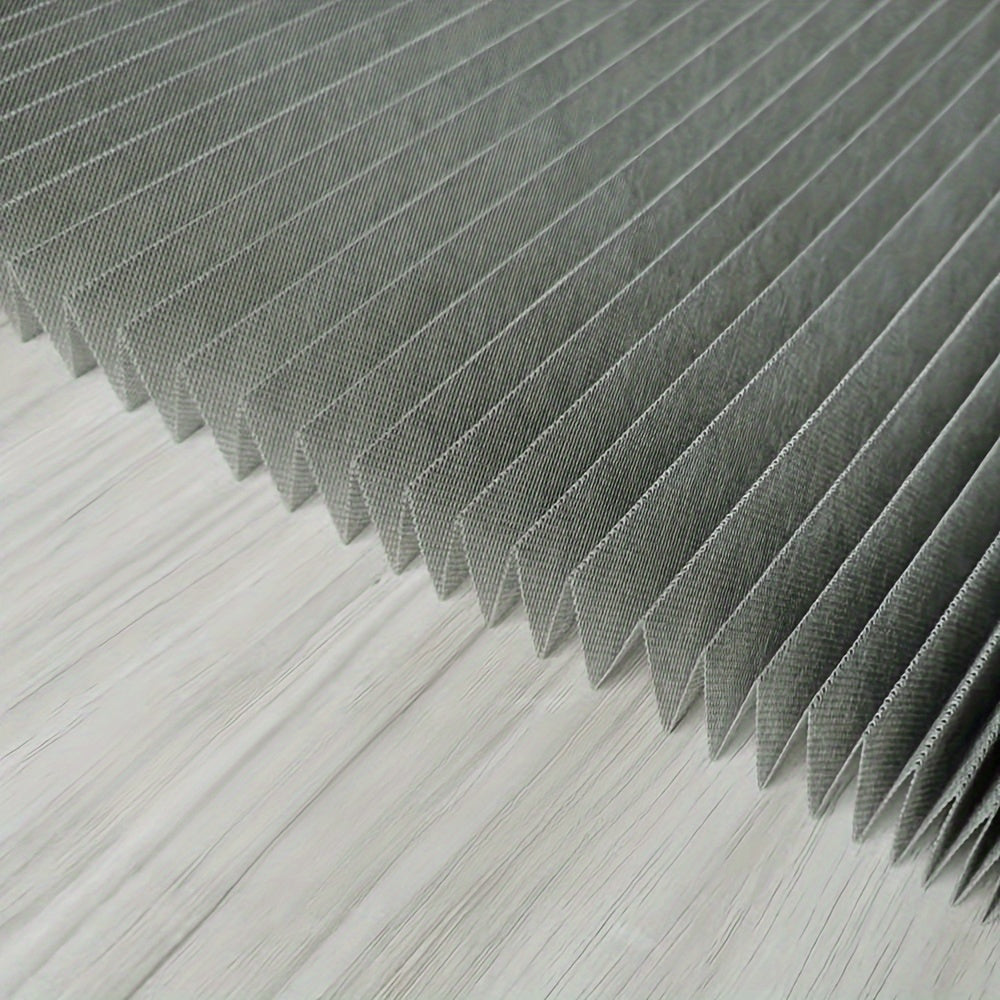 Adjustable Pleated Shade Curtains for Bedroom Office Living Room Non-Woven Fabric Privacy