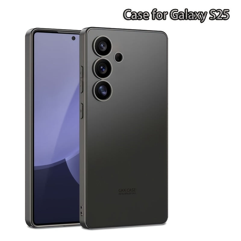 Samsung Galaxy S25 seriyali mobil telefon qopqog'i, himoya uchun mustahkam rang, to'liq qoplovli muzlatilgan qattiq qobiq. Asl rangdagi ultra-ingichka dizayn, izlar yo'q.