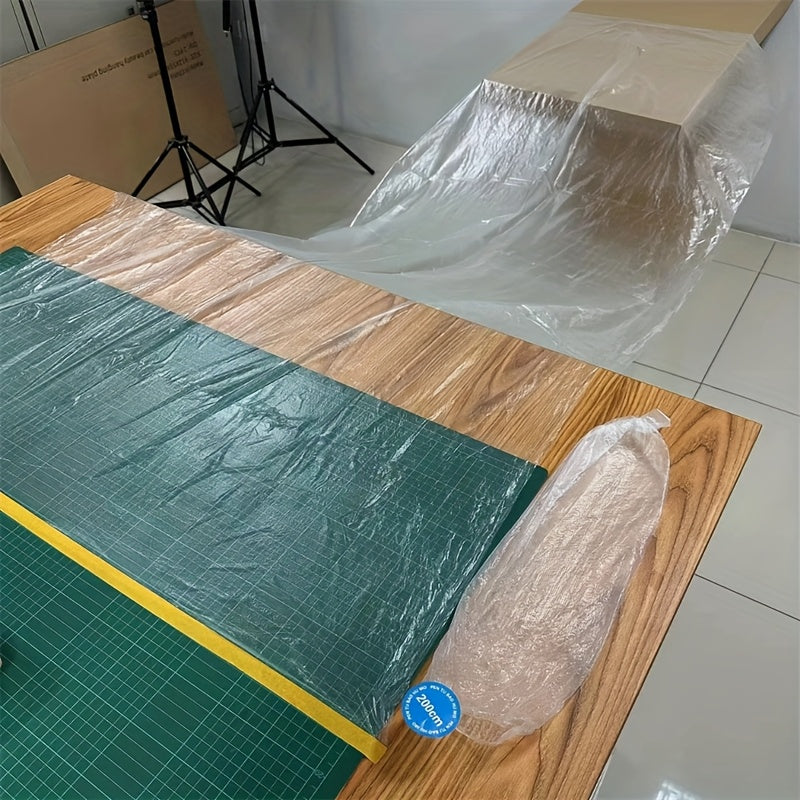 Многофункционочная пластиковая маскировочная пленка для покраски, 1 рулон, прочное покрытие