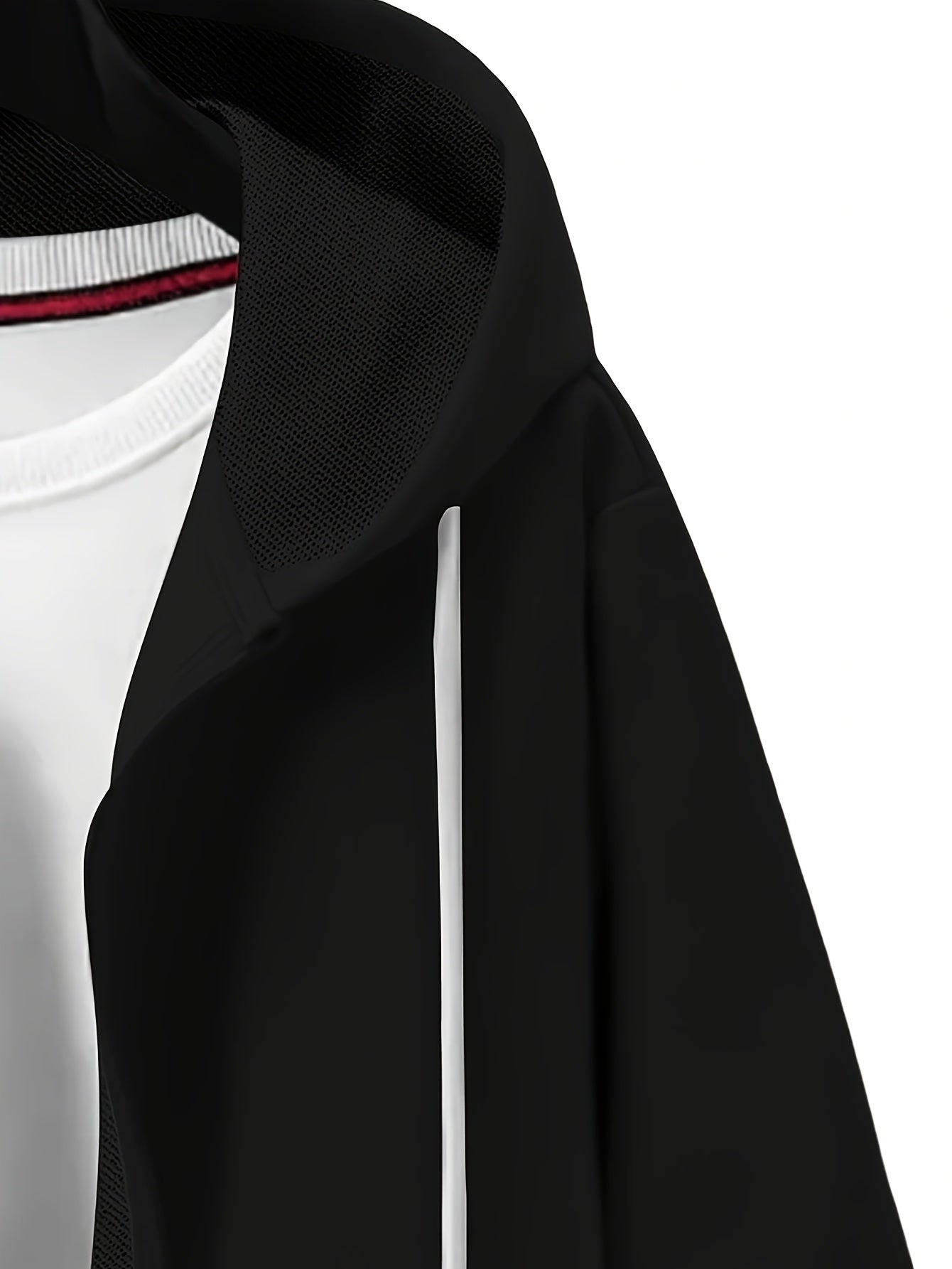 Cardigan de punto de gran tamaño para hombre con capucha, color sólido, estilo casual