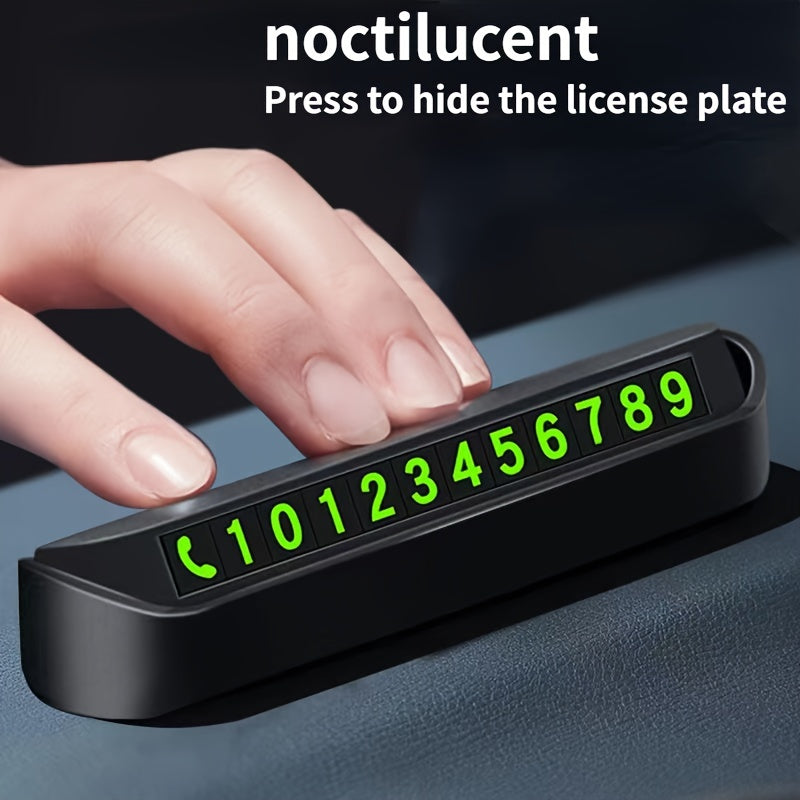 Plastic Temporary Parking Card with Phone Number and Car Plate for Automated Parking
