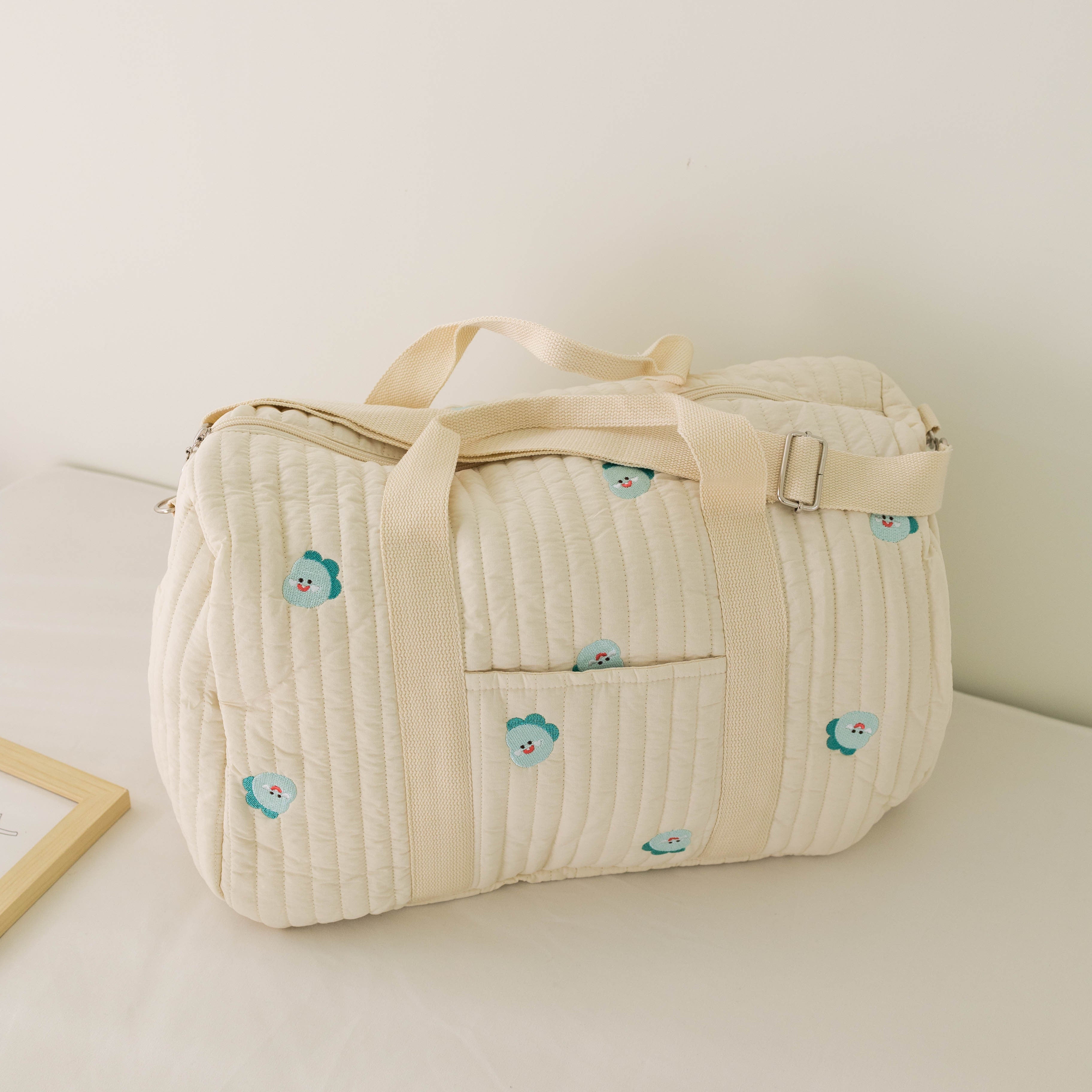 Travel Bag for Women with Elegant Embroidery, Spacious and Convenient