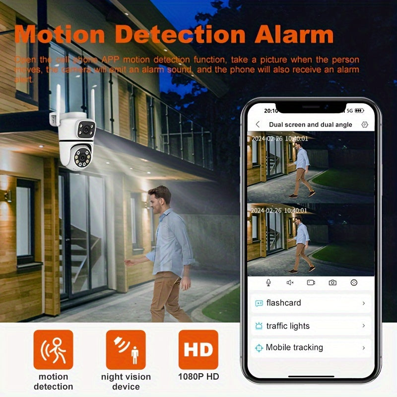 4 Pack Outdoor Security Cameras Wireless Night Vision Motion Detection Two-Way Audio