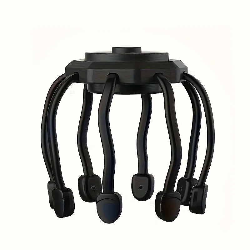 8 ta barmoq shaklidagi elektrodlar, 3 rejim, USB orqali zaryadlanadigan - chuqur dam olish, ideal ta'til sovg'asi, qulay joylashish bilan portativ bosh massaj qiluvchi.