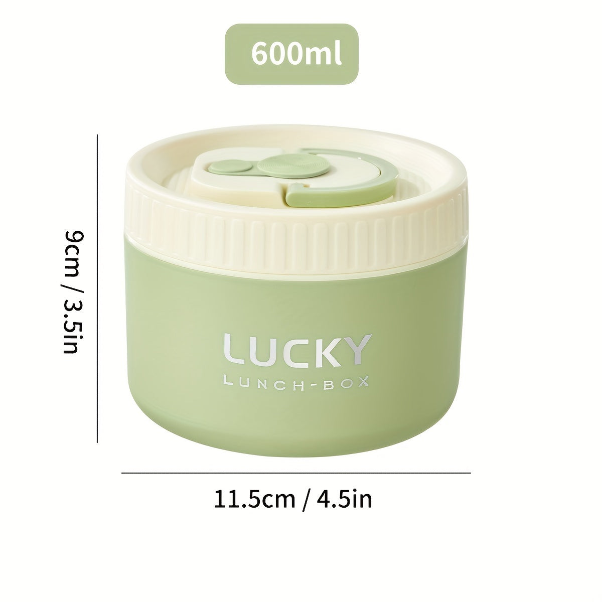 Stainless Steel Lunch Box Leak-Proof Round Bento Container for Meals and Salads