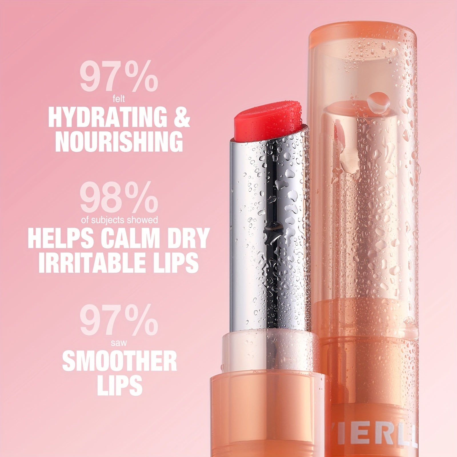 Bálsamo labial hidratante para mujer con vitamina E, hidratante y nutritivo, rosa, rojo, naranja