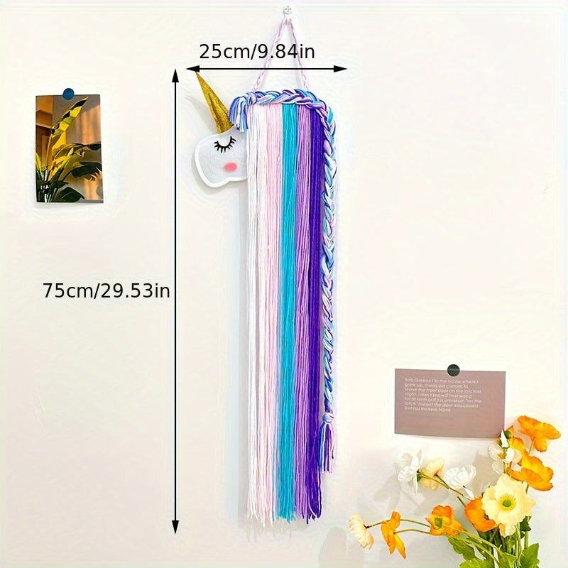 Felt Unicorn Organizer for Girls Hair Accessories Home Decor Storage