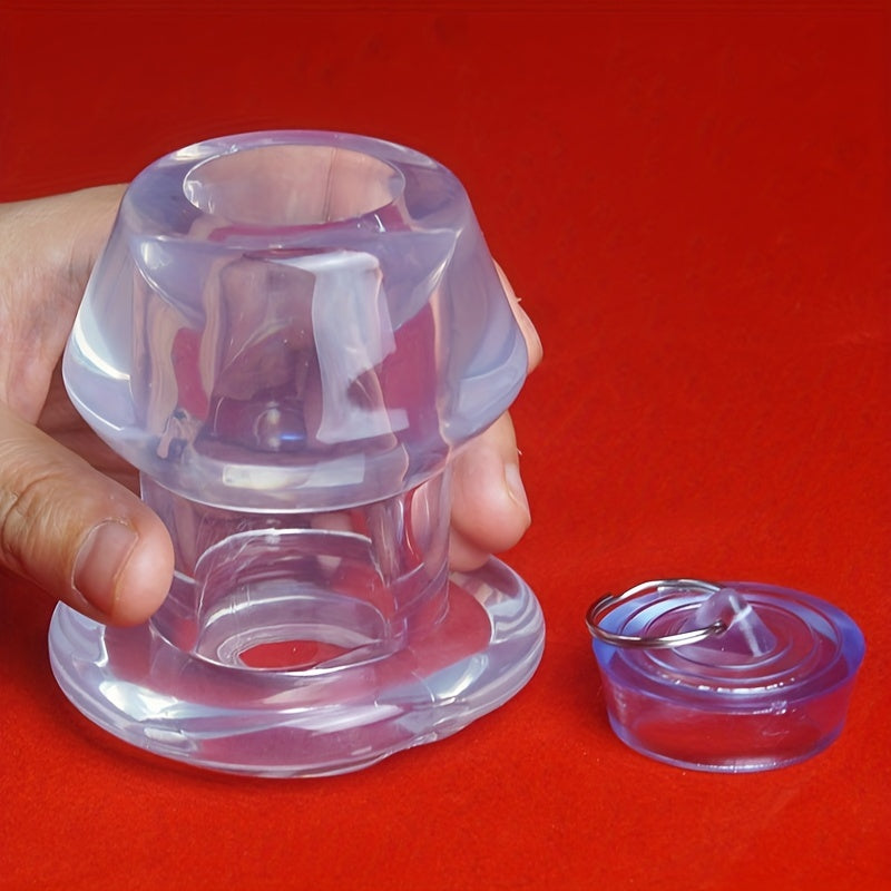 Unisex Silicone Hollow Anal Plug Tunnel Butt Plug Stretching Sex Toy