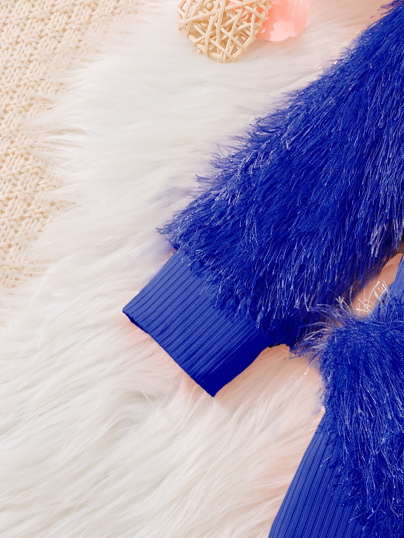 Girls' Pink Tassel Sleeve Dress with Bag Detail for Spring and Fall