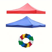 Yomg'irga chidamli ochiq maydon qopqog'i, ventilyatsiyali, UV-nuriga chidamli, elastik bog'ichlar bilan tayyorlangan mustahkam polyesterdan. Moviy rangda va 199.9 sm x 199.9 sm o'lchamda, har qanday ob-havoda himoya uchun.