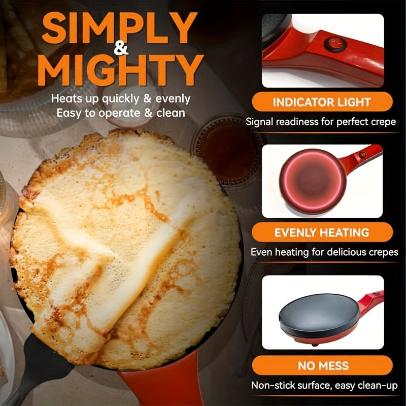 Electric pancake maker 25cm non-stick non-electric high power for breakfast