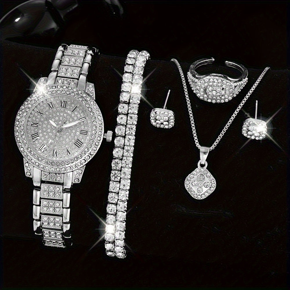 Set of 7 Women's Quartz Wristwatches with Trendy Styles