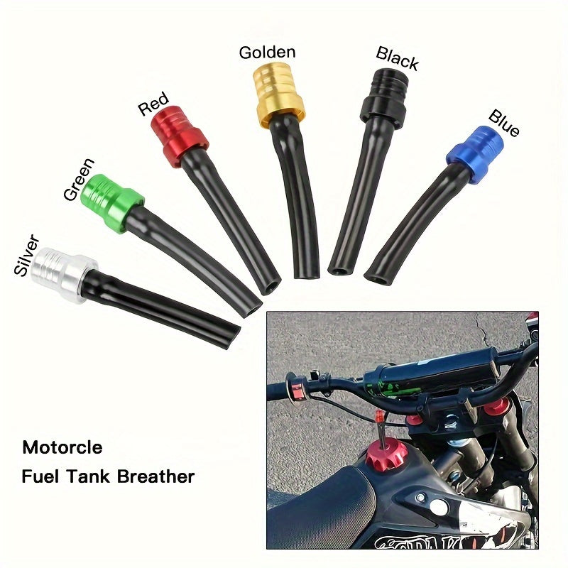 Motorcycle Fuel Cap Aluminum Alloy with Single-Way Vent for Off-Road Bikes