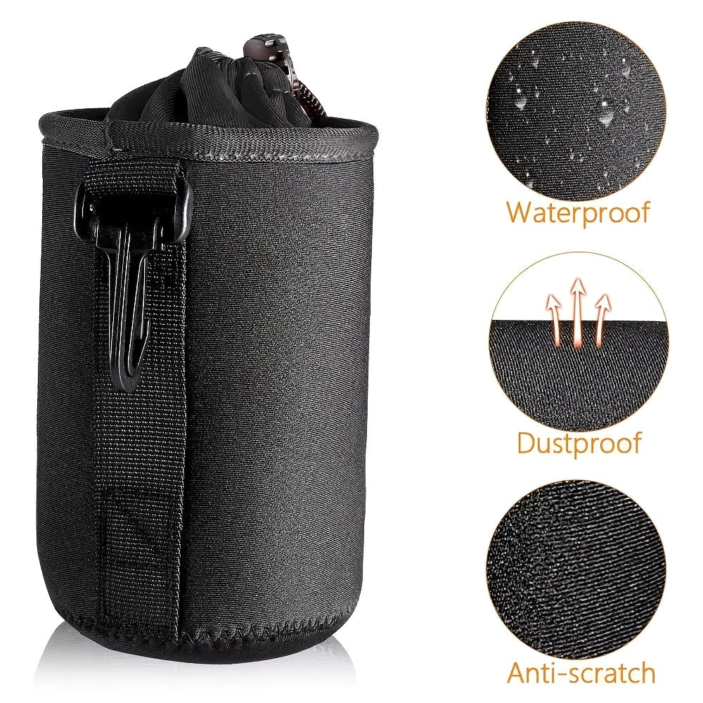 Waterproof DSLR Lens Pouch Set with Drawstring Shockproof Camera Bag