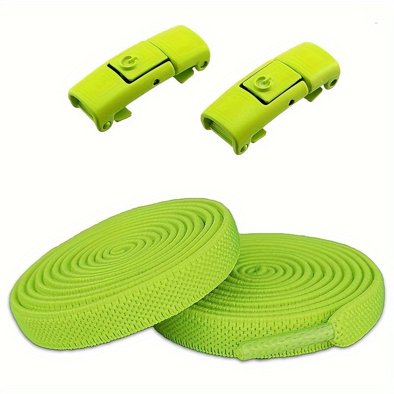 No-Tie Elastic Shoelaces for Men and Women Durable Polyester Spandex 1 Pair