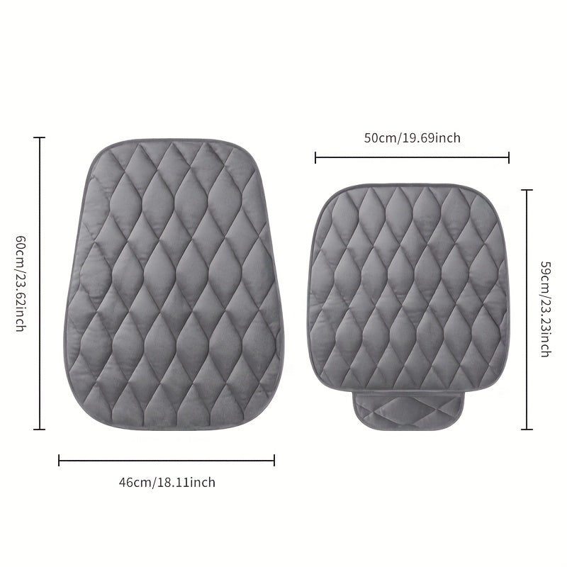 Car Seat Cushions Set for Autumn Winter Soft Plush Memory Foam