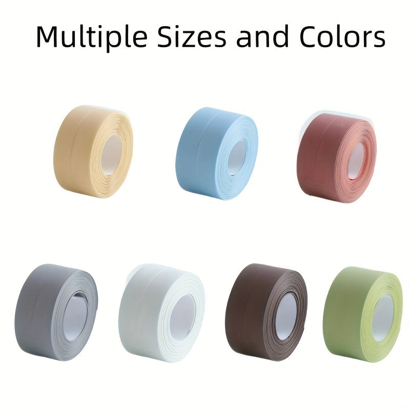 1 dona PVC suv o'tkazmaydigan muhrlash lentasi lavabolar, pechlar, oshxona va hammom uchun. Muhrlash, bezatish va himoya qilish uchun ideal.