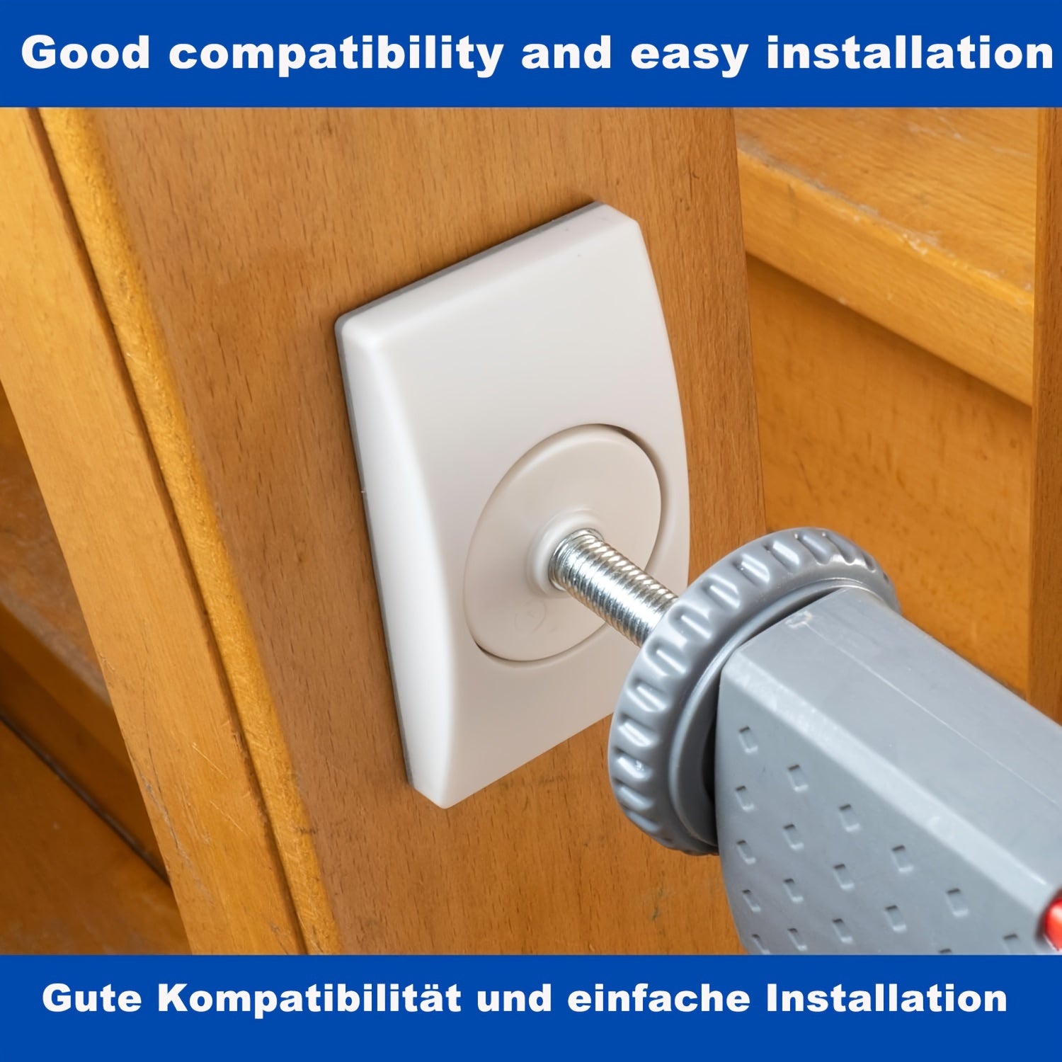 Set of 4 White Rubber Gate Wall Protectors for Pet and Safety Gates