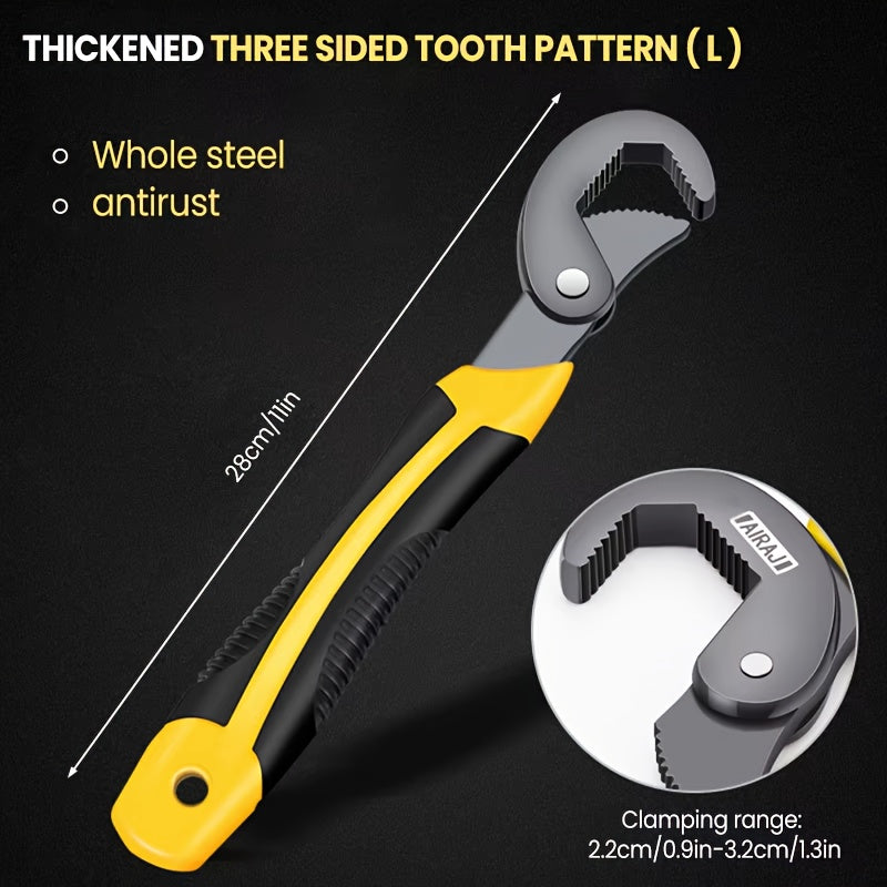 Adjustable Ratchet Spanner Wrench Heavy Duty Metal Hand Tool for Bolts and Nuts