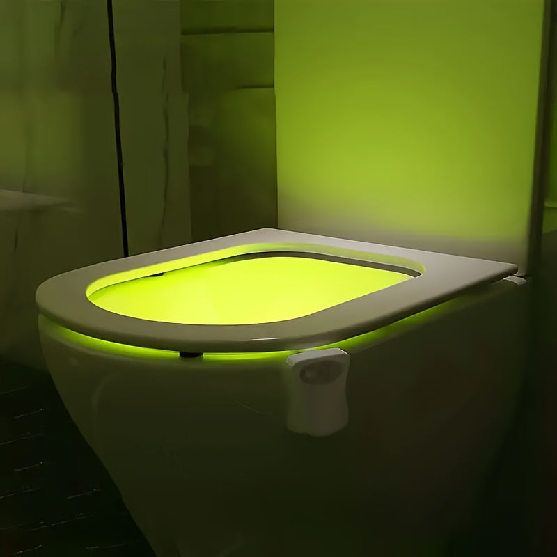Toilet Night Light with 16 Colors Motion Sensor Energy Saving Easy to Install