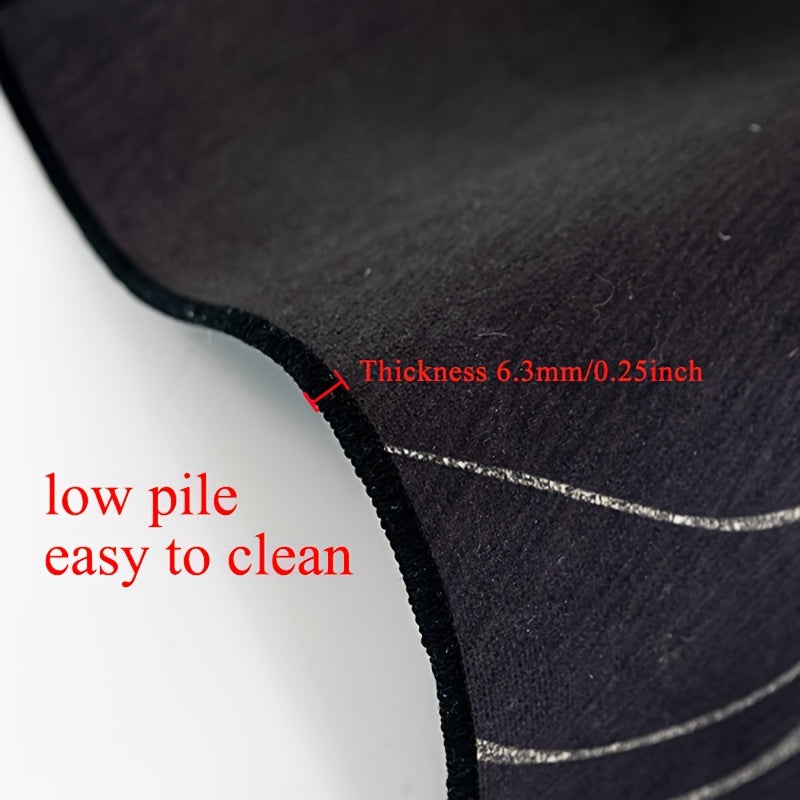 Qorong‘u kulrang, sirg‘almas, eshik mato, ichki va tashqi foydalanish uchun, mashinada yuviladigan, bardoshli polyester, to‘rtburchak, kirish uchun pol matosi