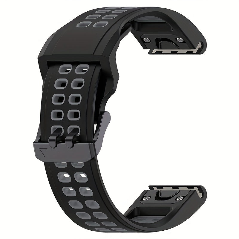 Garmin Fenix 7 Solar, Forerunner 955, Instinct 2 va boshqalar uchun maksimal qulaylik va chidamlilik uchun mo'ljallangan yuqori samarali sport kamarlarimiz bilan yangilang. Fenix 6, 5, Forerunner 945, Fenix3 HR, Descent MK 1 va boshqalar bilan mos keladi.