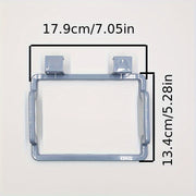 Organizador de bolsas de plástico con gancho para puerta de armario azul, solución de almacenamiento