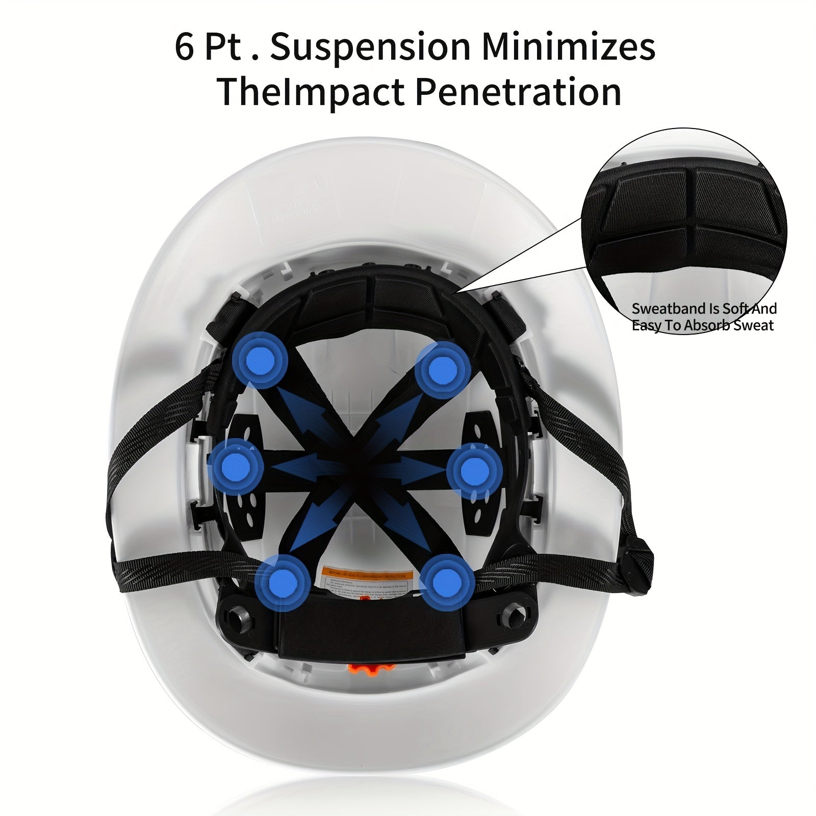 Шлем безопасности LOEBUCK с вентиляцией и регулируемым подвесом