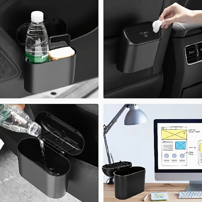 Car Interior Storage Set Trash Can and Garbage Bags for Car Door Use