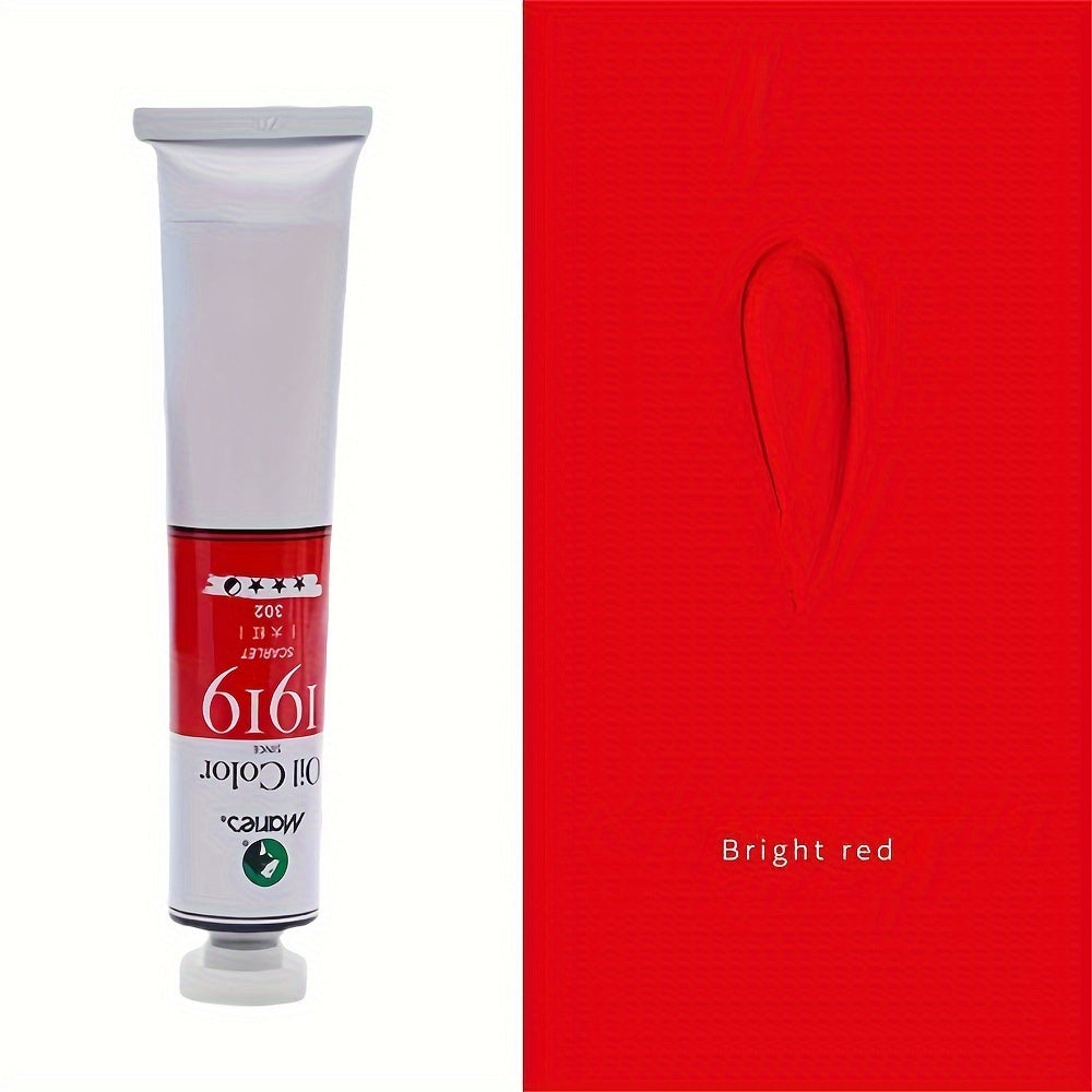 50ml White Oil Paint Tube for Canvas and Graffiti Art Professional Artist Grade