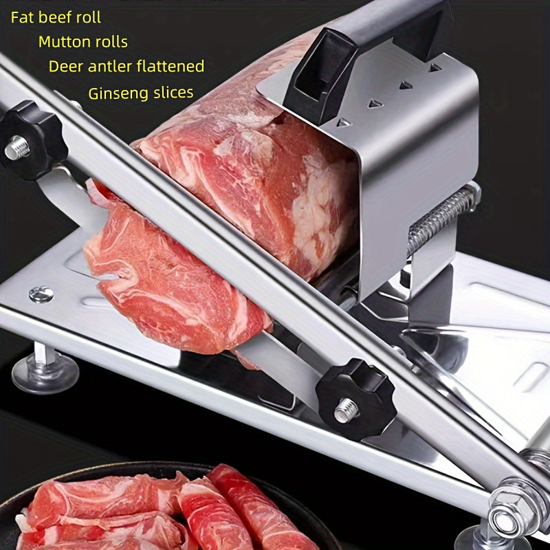 Stainless Steel Manual Meat Slicer for Beef Mutton Venison Ginseng