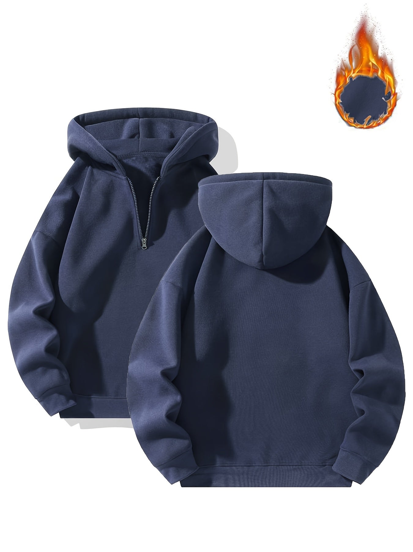 Pink Zip-Up Hoodie Made from Polyester with Long Sleeves Front Pocket Fall Winter