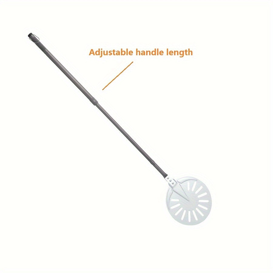 Espátula con mango ajustable para hornear y transferir pizza, resistente al calor