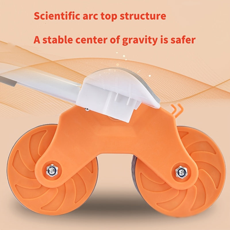 Rodillo de ejercicio para fitness en casa con mangos antideslizantes, soporte para teléfono y centro de gravedad estable