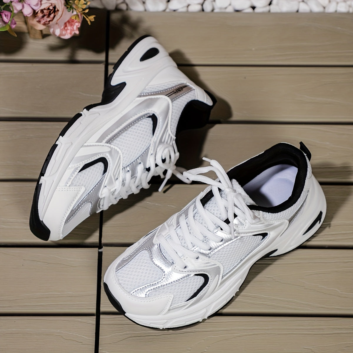 Men's Breathable Lightweight Casual Sneakers with Thick Soles for Height Increase