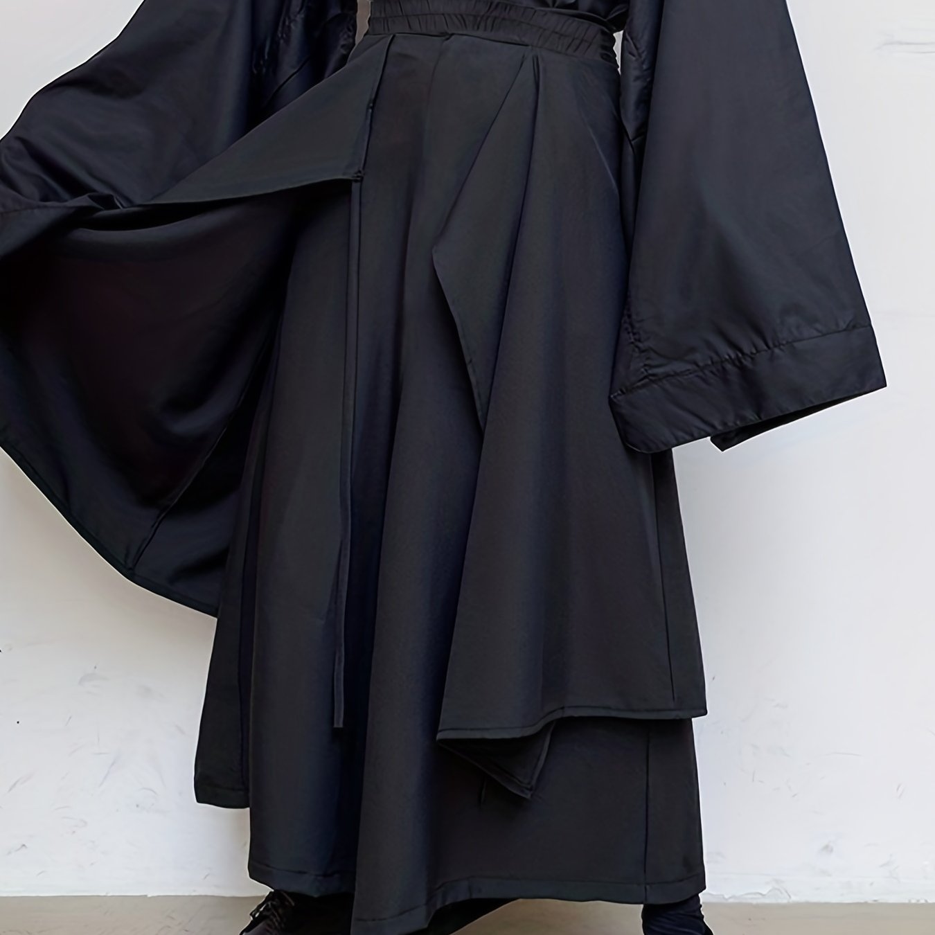 Мужские летние асимметричные джоггеры с эластичным поясом, широкие штаны свободного кроя, большие размеры S-5XL