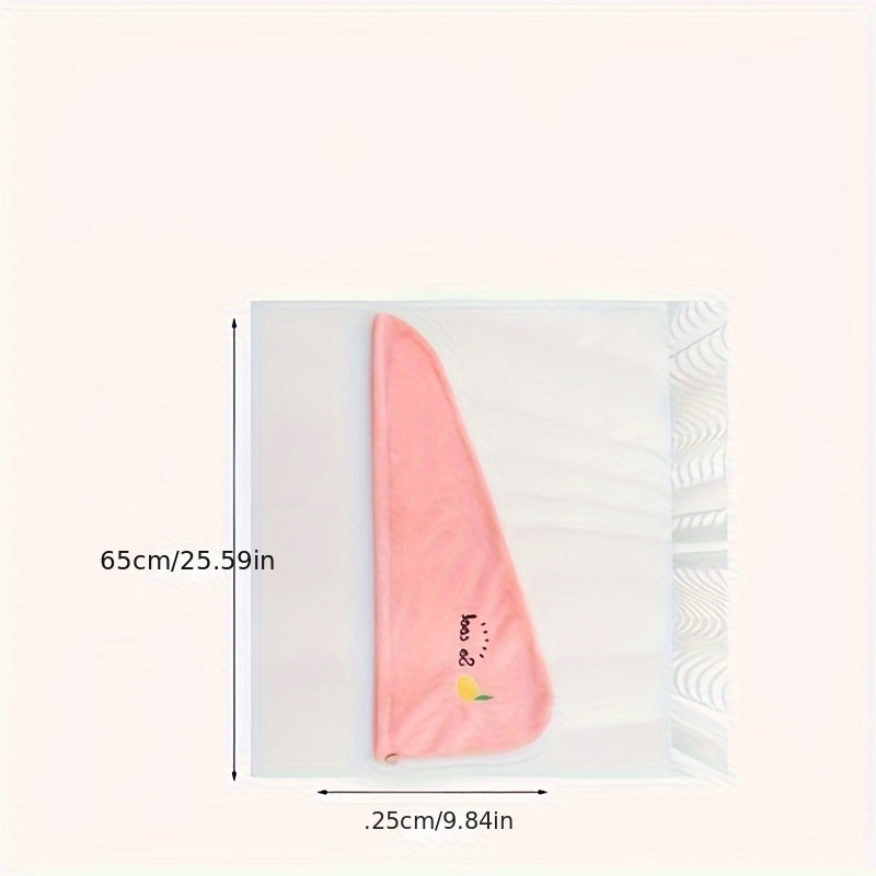 Women's Microfiber Shower Cap Turban for Quick Hair Drying Daily Use