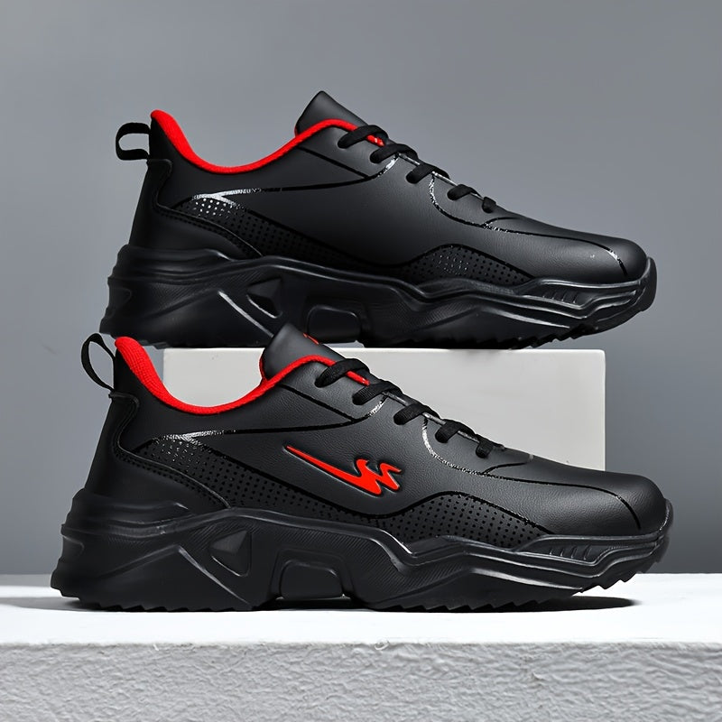 Men's Casual Sneakers Running Shoes Breathable Fabric Low Top Lace-Up Durable Sole