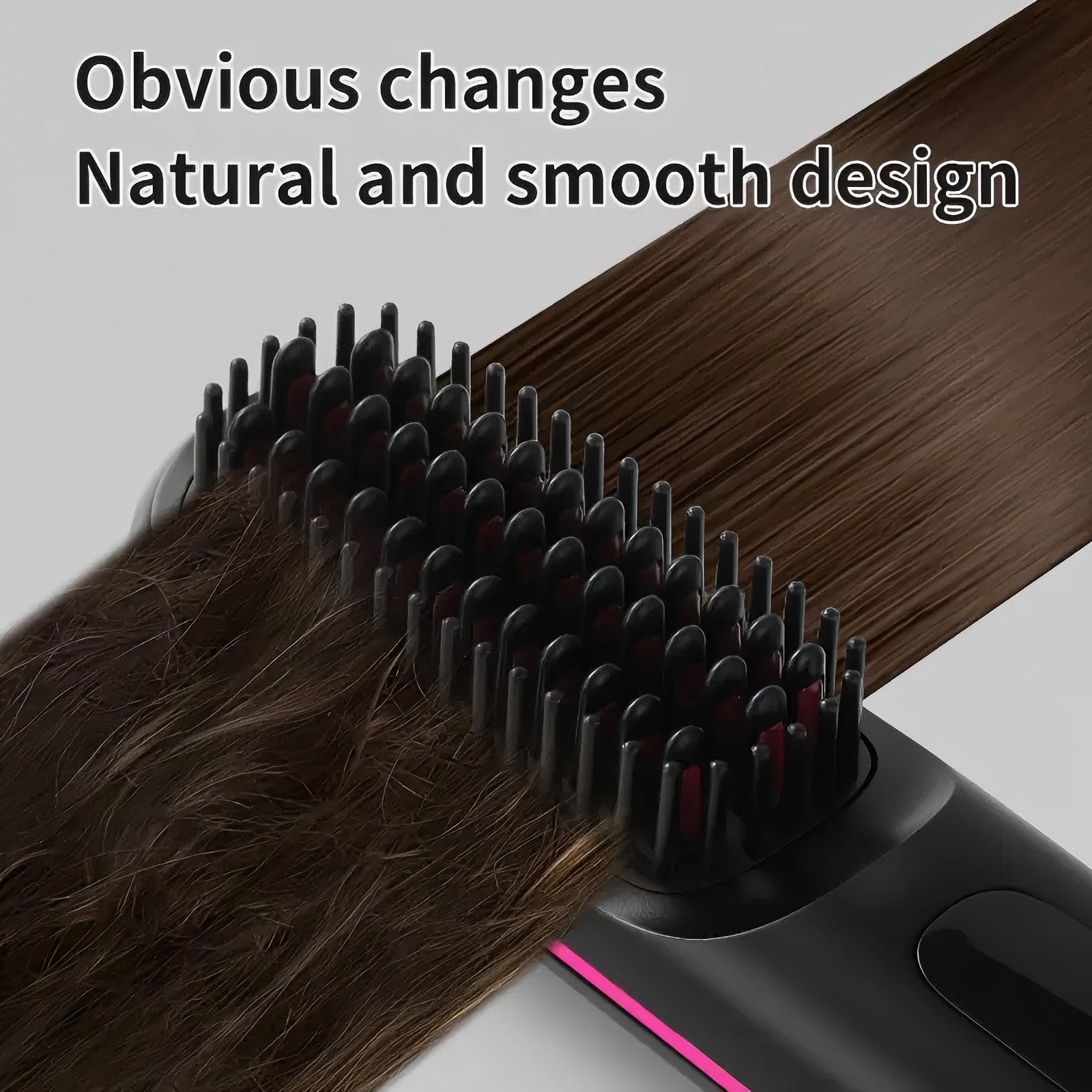Rechargeable wireless hair straightener comb with negative ions 2000mAh USB portable styling tool