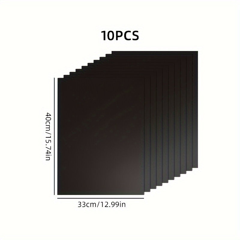 Teflon BBQ mat to'plami (1/5/10 dona) yuqori haroratga chidamli, yopishmaydigan, qayta ishlatiladigan, tozalash oson. Uy, restoran, lager uchun mos. Elektr, gaz, tost pechlari bilan ishlaydi.