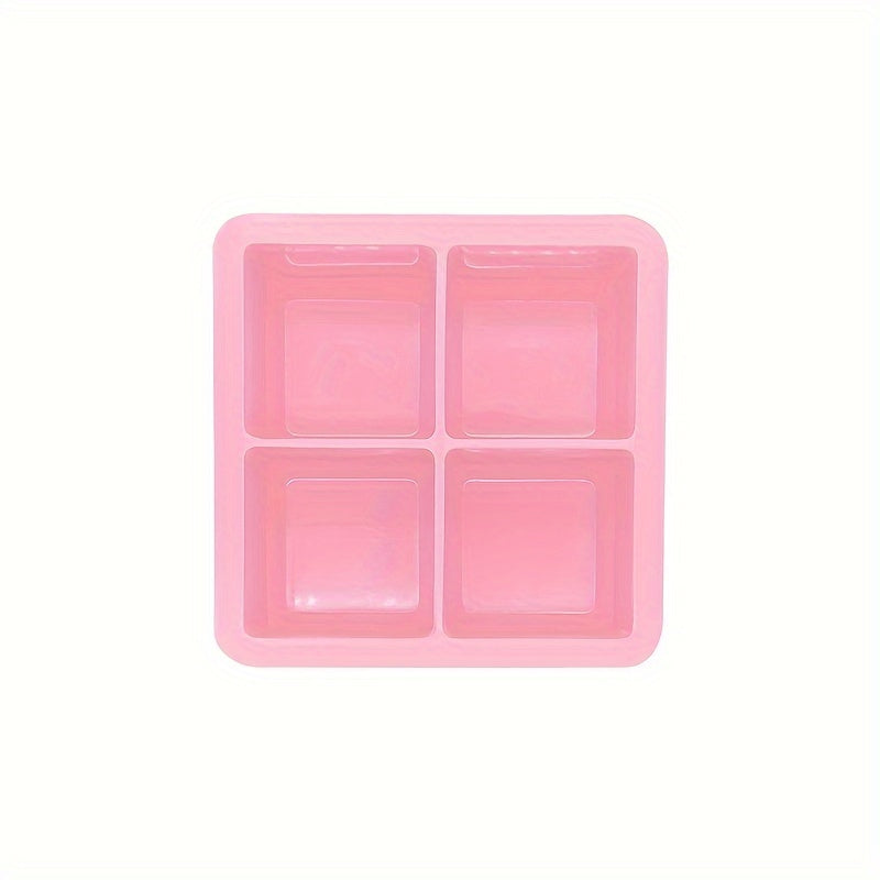 Large Silicone Ice Cube Tray With Lid Square Ice Molds Big Block Stackable