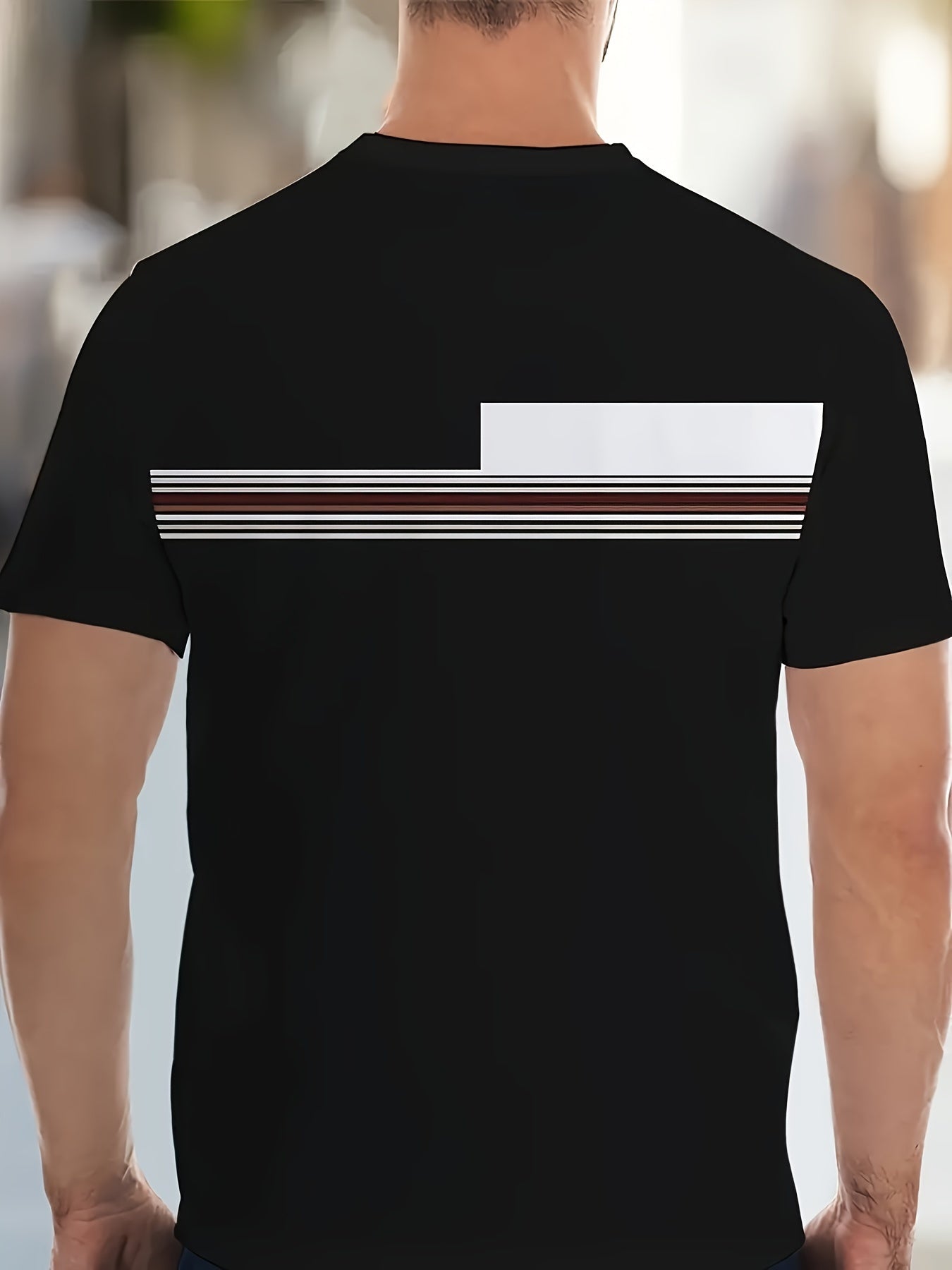 Men's Casual Sportswear Set Short Sleeve Crew Neck Polyester Spandex Summer