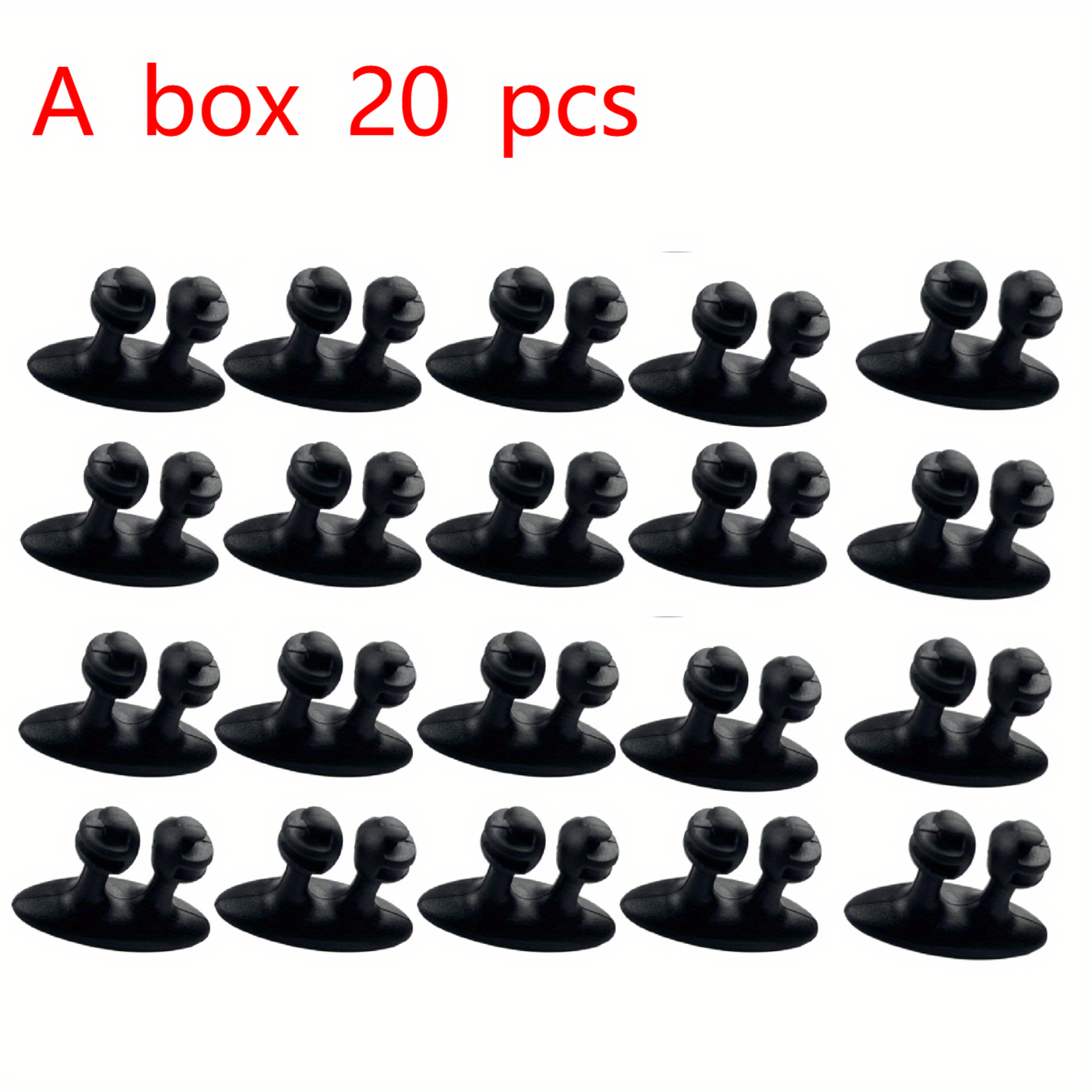 Car Interior Cable Organizer Clamps 10pcs Auto Phone Charger Line Clip