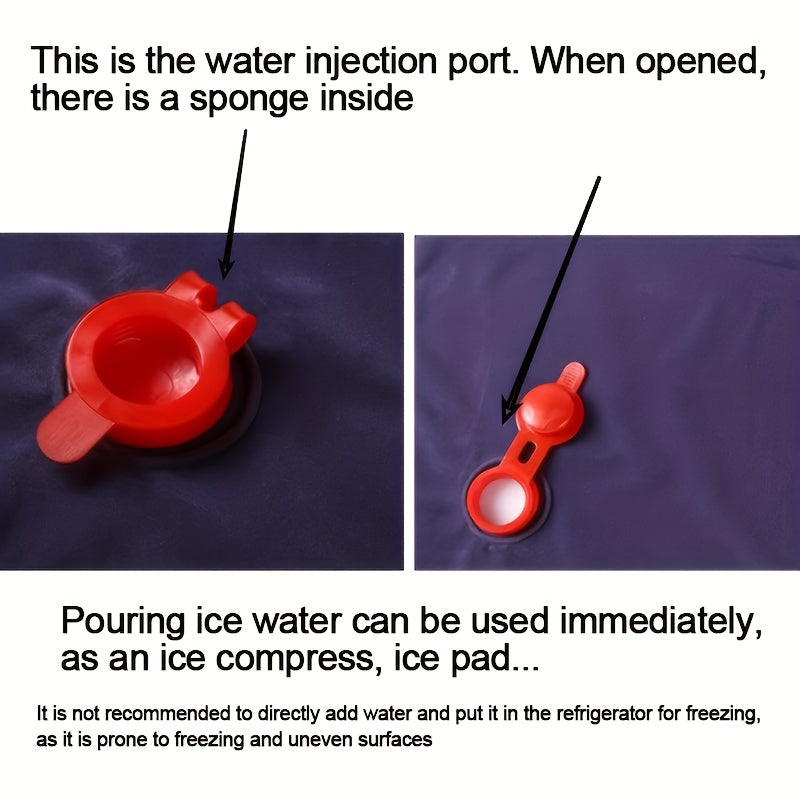 Terapevtik mushaklarni tinchlantiruvchi yostiq bilan ko‘k jel muz yostiqchasi, bo‘yningiz va boshingiz uchun