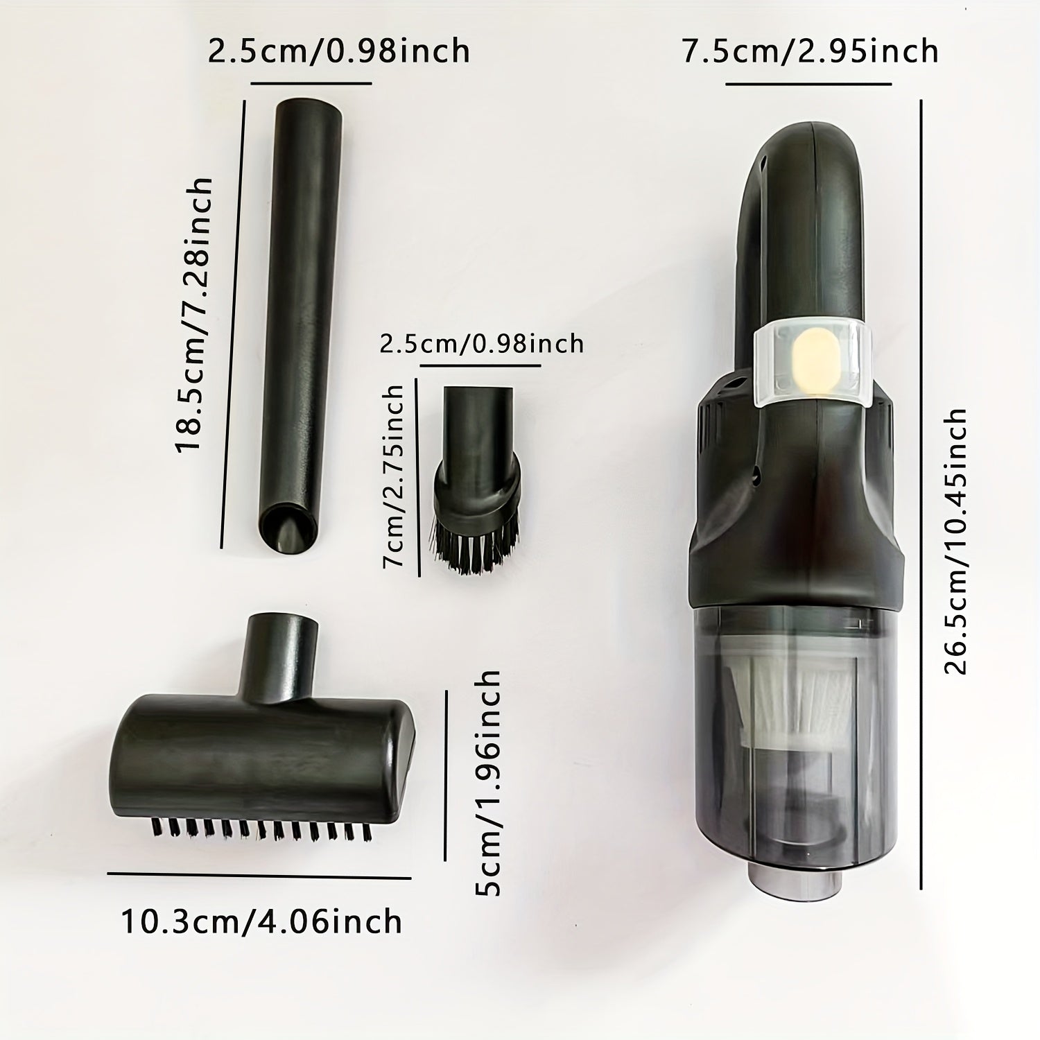 Wireless Handheld Cordless Vacuum Cleaner for Home and Car with Strong Suction