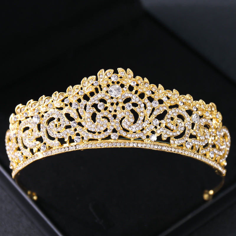 Crystal Tiara and Crown Set for Brides and Prom Rhinestone Hair Accessory