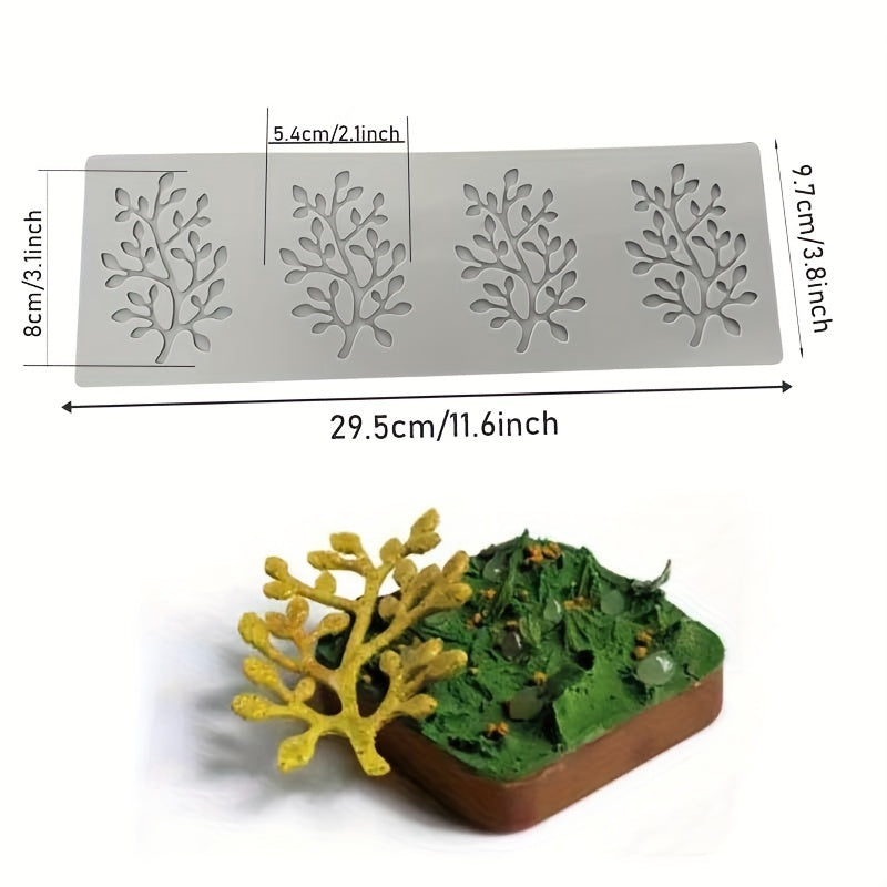Fondant tort bezash uchun silikon qolip - shokolad qoplamasi uchun barg shaklidagi qolip, DIY pishirish va bezash uchun mukammal, oshxona aksessuarlari va ta'minotlari