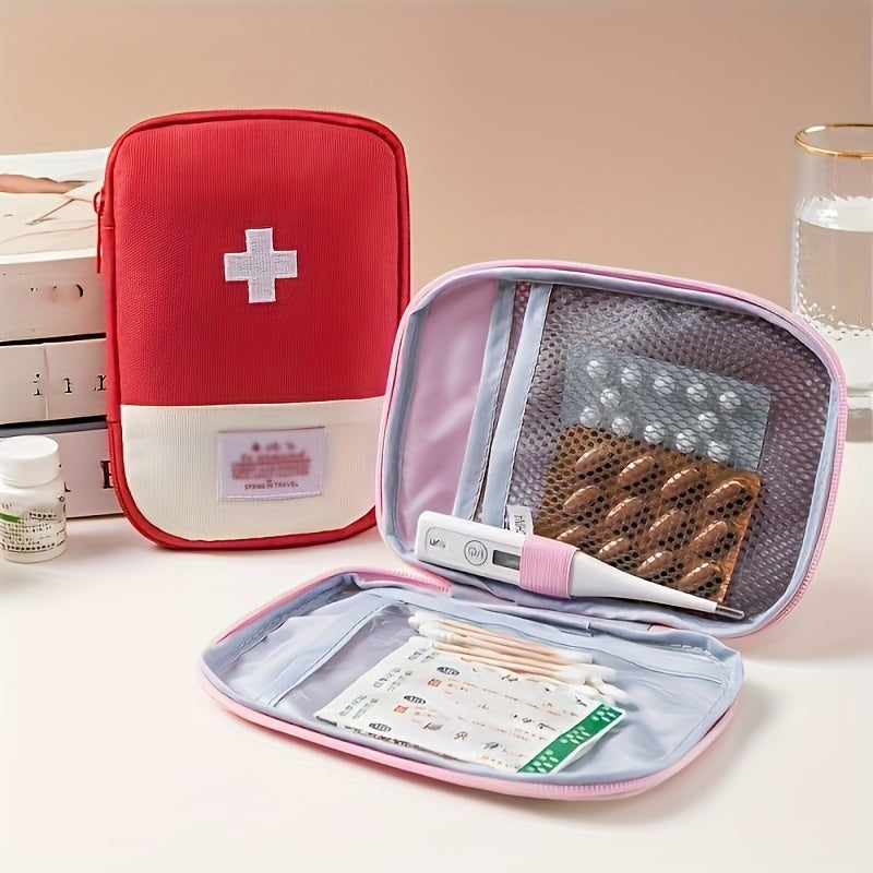 Portable Travel First Aid Kit Box Odorless Compact Medicine Organizer